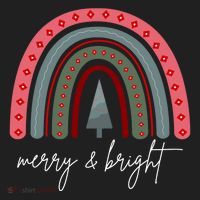 Merry And Bright Rainbow Holiday Women's Sweatshirt thumb 2