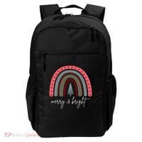 Merry And Bright Rainbow Holiday Backpack thumb 0