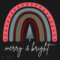 Merry And Bright Rainbow Holiday Tote Bag thumb 4