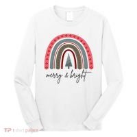 Merry And Bright Rainbow Holiday Long Sleeve Shirt thumb 0