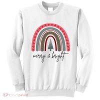 Merry And Bright Rainbow Holiday Sweatshirt thumb 0