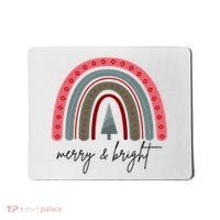 Merry And Bright Rainbow Holiday Mousepad thumb 0