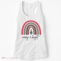 Merry And Bright Rainbow Holiday Women's Tank Top thumb 0