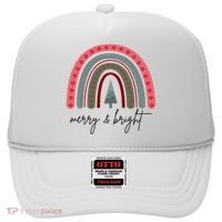 Merry And Bright Rainbow Holiday Hat thumb 0