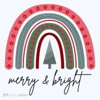 Merry And Bright Rainbow Holiday Women's T-Shirt thumb 6