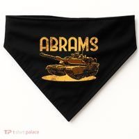 M1 Abrams Battle Tank Usa America American Military USA-Made Doggie Bandana thumb 0