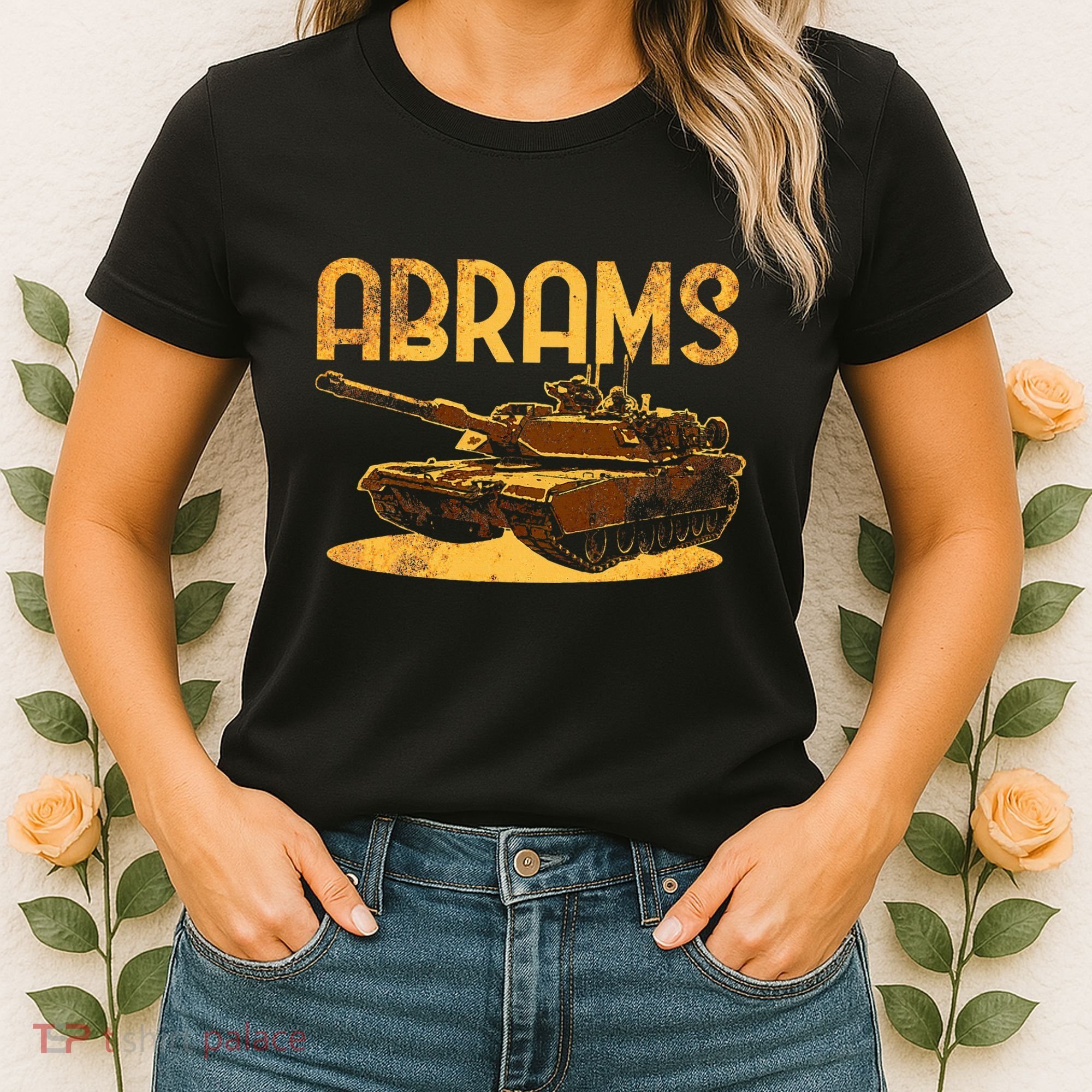 M1 Abrams Battle Tank Usa America American Military Women's T-Shirt