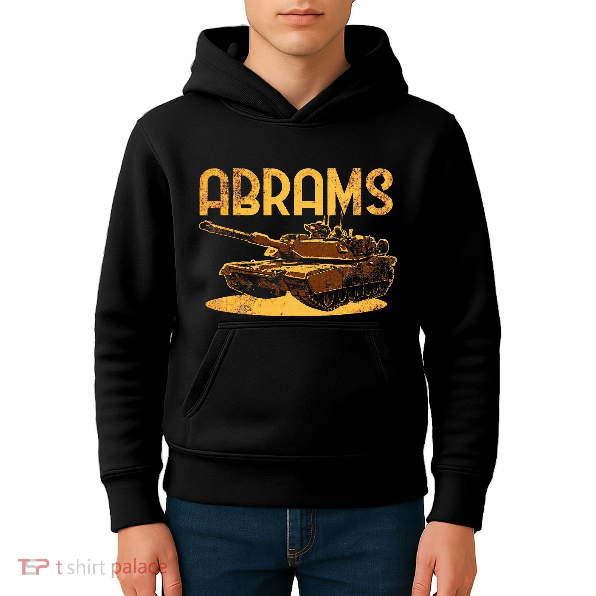 M1 Abrams Battle Tank Usa America American Military Kids Hoodie