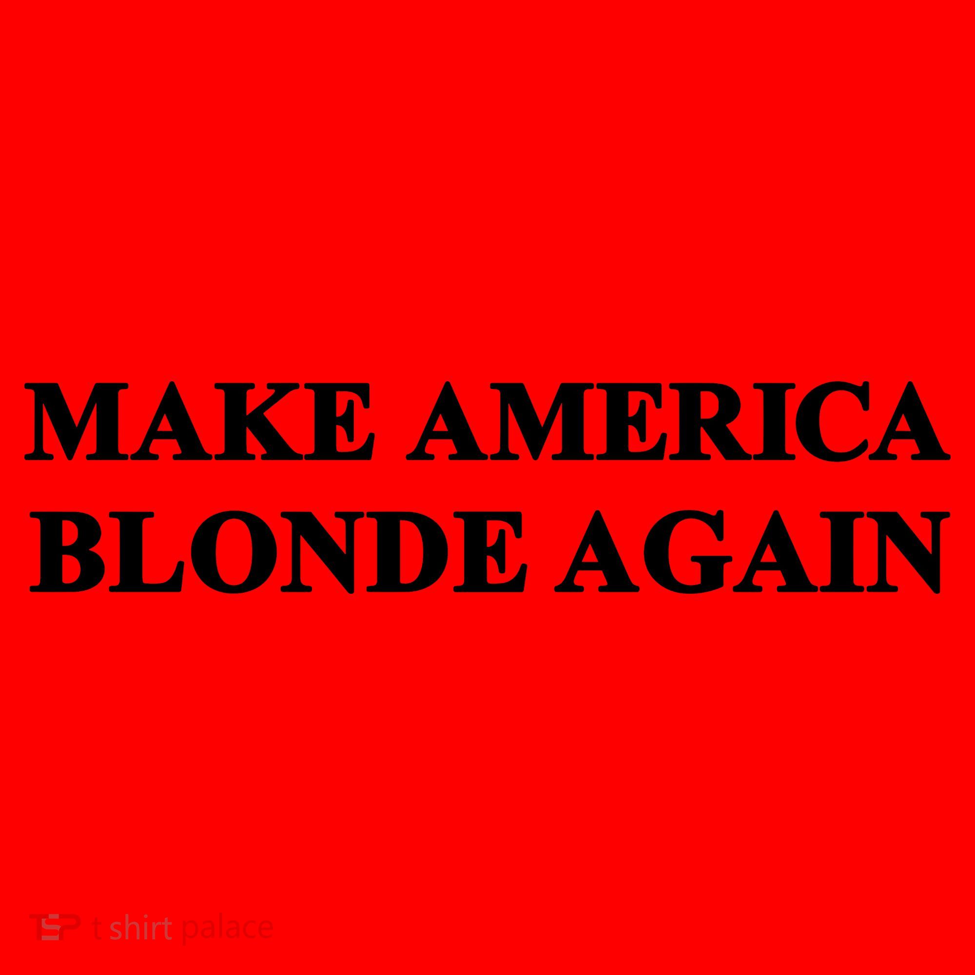 Make America Blonde Again Santa Hat