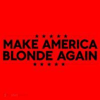 Make America Blonde Again Santa Hat thumb 1