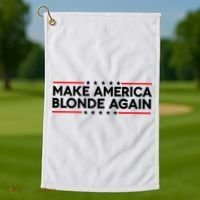 Make America Blonde Again Golf Towel thumb 1