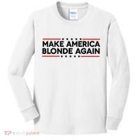 Make America Blonde Again Kids Long Sleeve Shirt thumb 0
