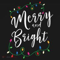 Merry and Bright Christmas Lights Xmas Holiday Family Match Mousepad thumb 1