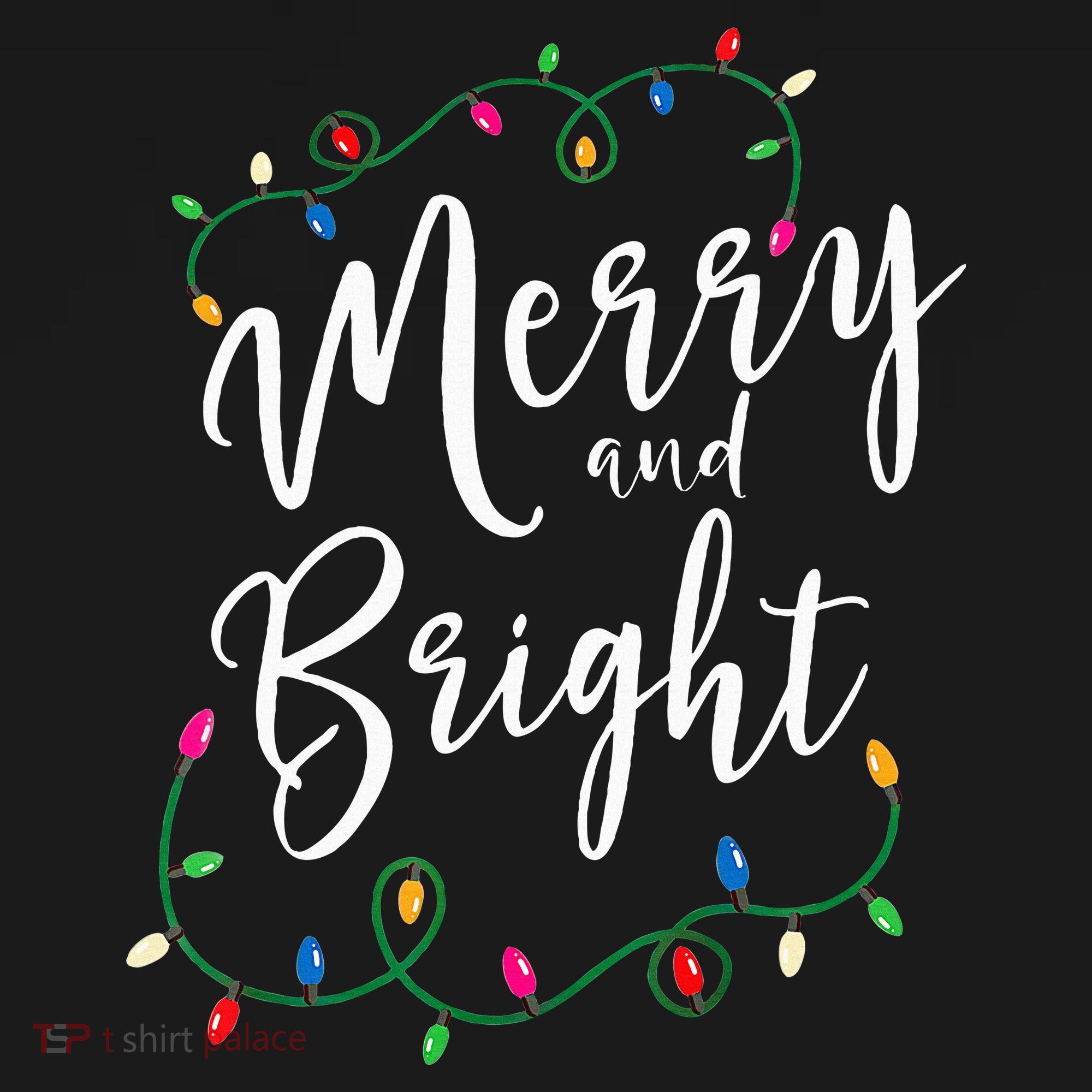 Merry and Bright Christmas Lights Xmas Holiday Family Match Women's Tank Top