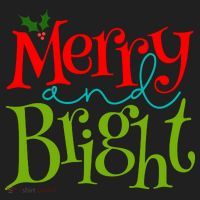 Merry And Bright Christmas Holiday Festive Women's Sweatshirt thumb 2