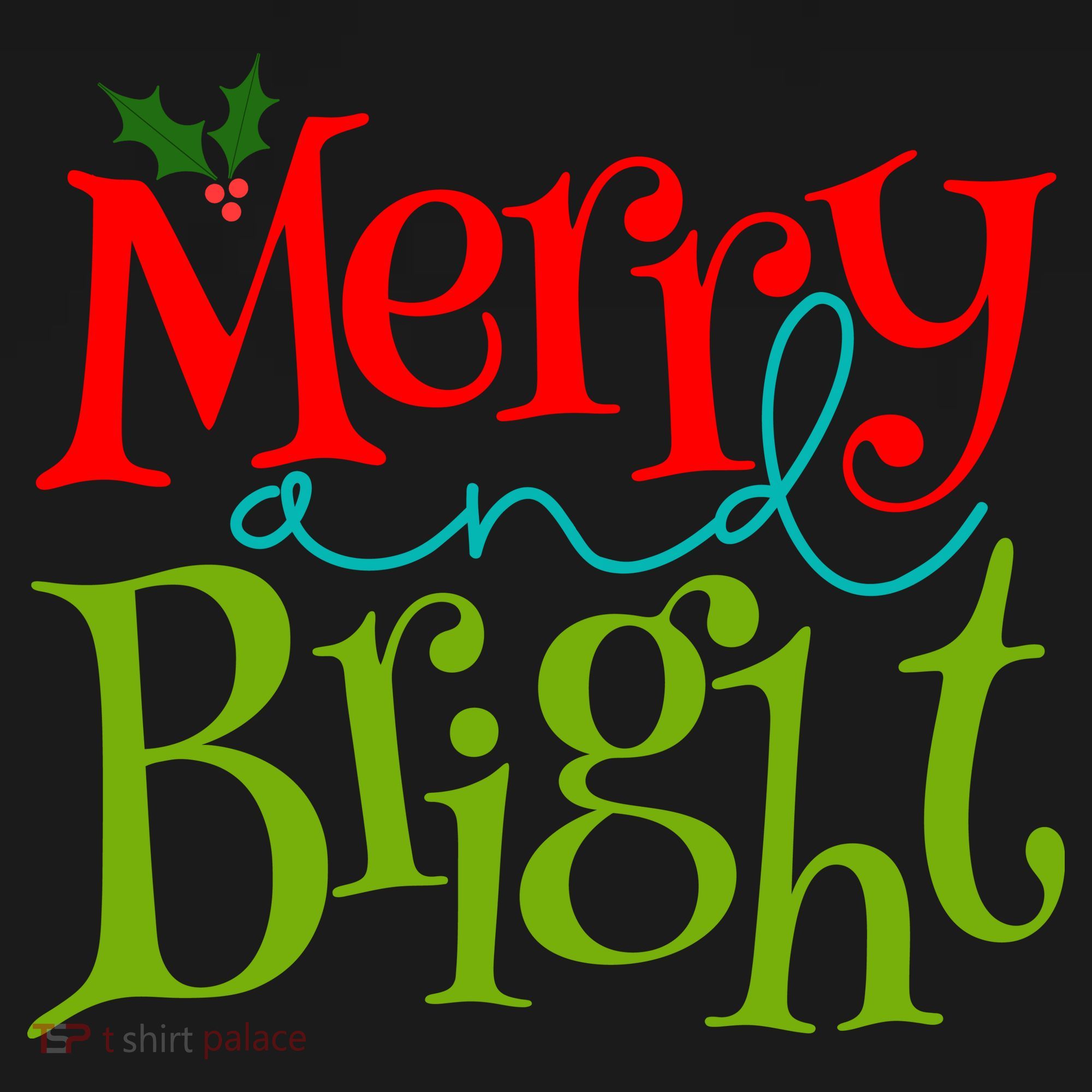 Merry And Bright Christmas Holiday Festive Toddler Hoodie