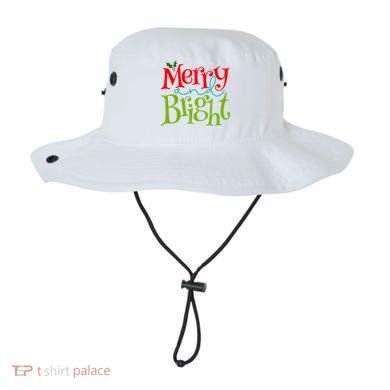 Merry And Bright Christmas Holiday Festive Bucket Hat