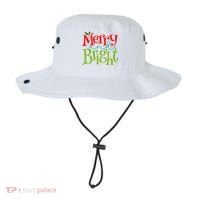 Merry And Bright Christmas Holiday Festive Bucket Hat thumb 0
