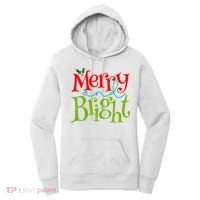 Merry And Bright Christmas Holiday Festive Women's Hoodie thumb 0