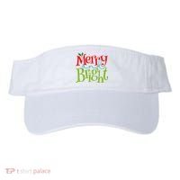 Merry And Bright Christmas Holiday Festive Visor thumb 0