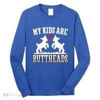 My Are Buttheads Funny Goat Lover Goat Mom Farmer Meaningful Gift Long Sleeve Shirt thumb 0