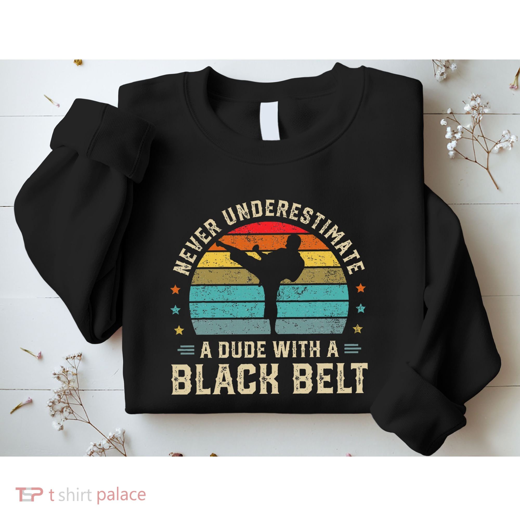 Martial Arts Black Belt Karate Jiu Jitsu Taekwondo Gifts Sweatshirt