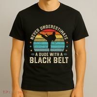 Martial Arts Black Belt Karate Jiu Jitsu Taekwondo Gifts T-Shirt thumb 3