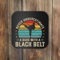Martial Arts Black Belt Karate Jiu Jitsu Taekwondo Gifts Coaster thumb 0