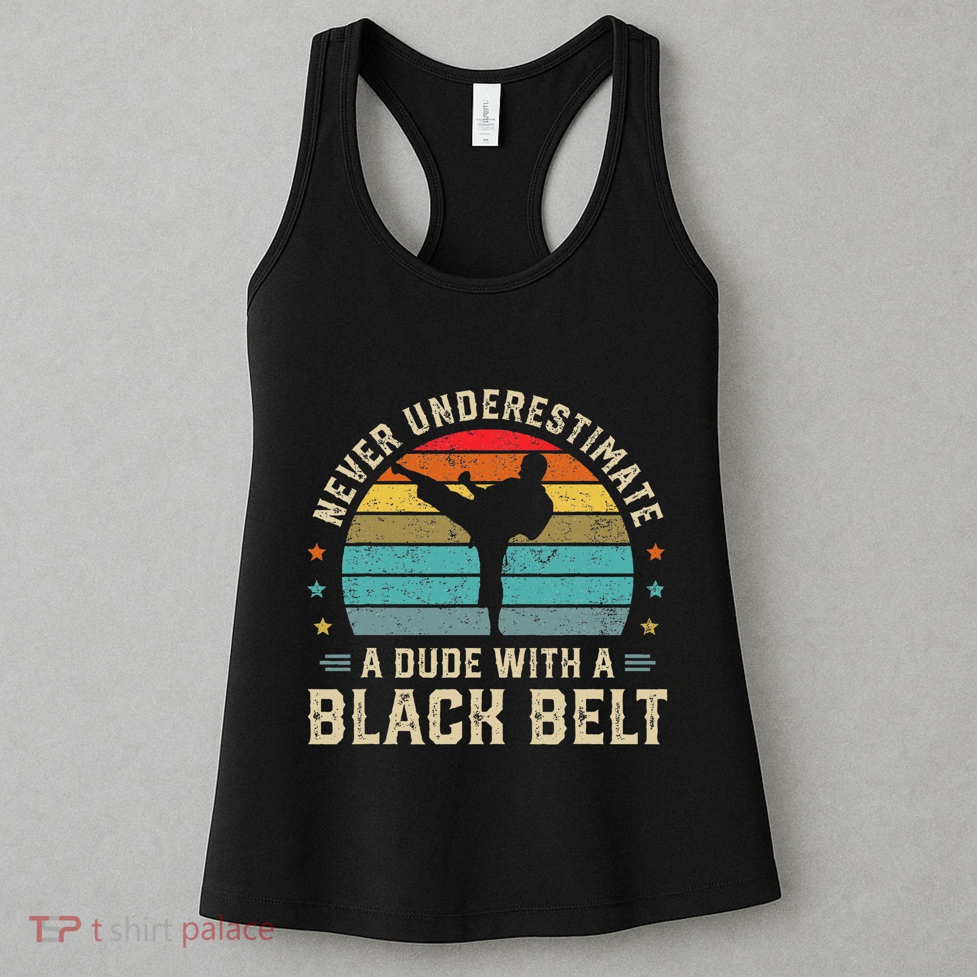 Martial Arts Black Belt Karate Jiu Jitsu Taekwondo Gifts Women's Tank Top
