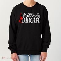 Merry And Bright Cute Christmas Gift Women's Sweatshirt thumb 0
