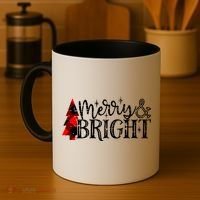 Merry And Bright Cute Christmas Gift Coffee Mug thumb 4