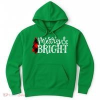Merry And Bright Cute Christmas Gift Hoodie thumb 0