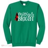 Merry And Bright Cute Christmas Gift Sweatshirt thumb 0