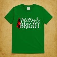 Merry And Bright Cute Christmas Gift T-Shirt thumb 5