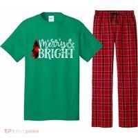 Merry And Bright Cute Christmas Gift Pajama Set thumb 0