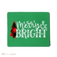 Merry And Bright Cute Christmas Gift Mousepad thumb 0