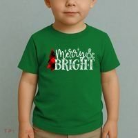 Merry And Bright Cute Christmas Gift Toddler T-Shirt thumb 2