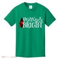 Merry And Bright Cute Christmas Gift Kids T-Shirt thumb 0