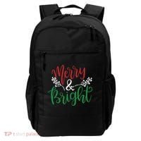 Merry And Bright Christmas Holiday Season Backpack thumb 0