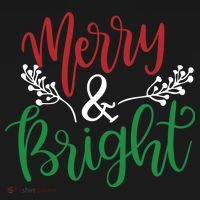Merry And Bright Christmas Holiday Season Tote Bag thumb 4