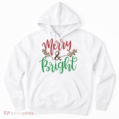 Merry And Bright Christmas Holiday Season Hoodie