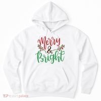 Merry And Bright Christmas Holiday Season Hoodie thumb 0