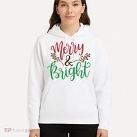 Merry And Bright Christmas Holiday Season Hoodie thumb 5
