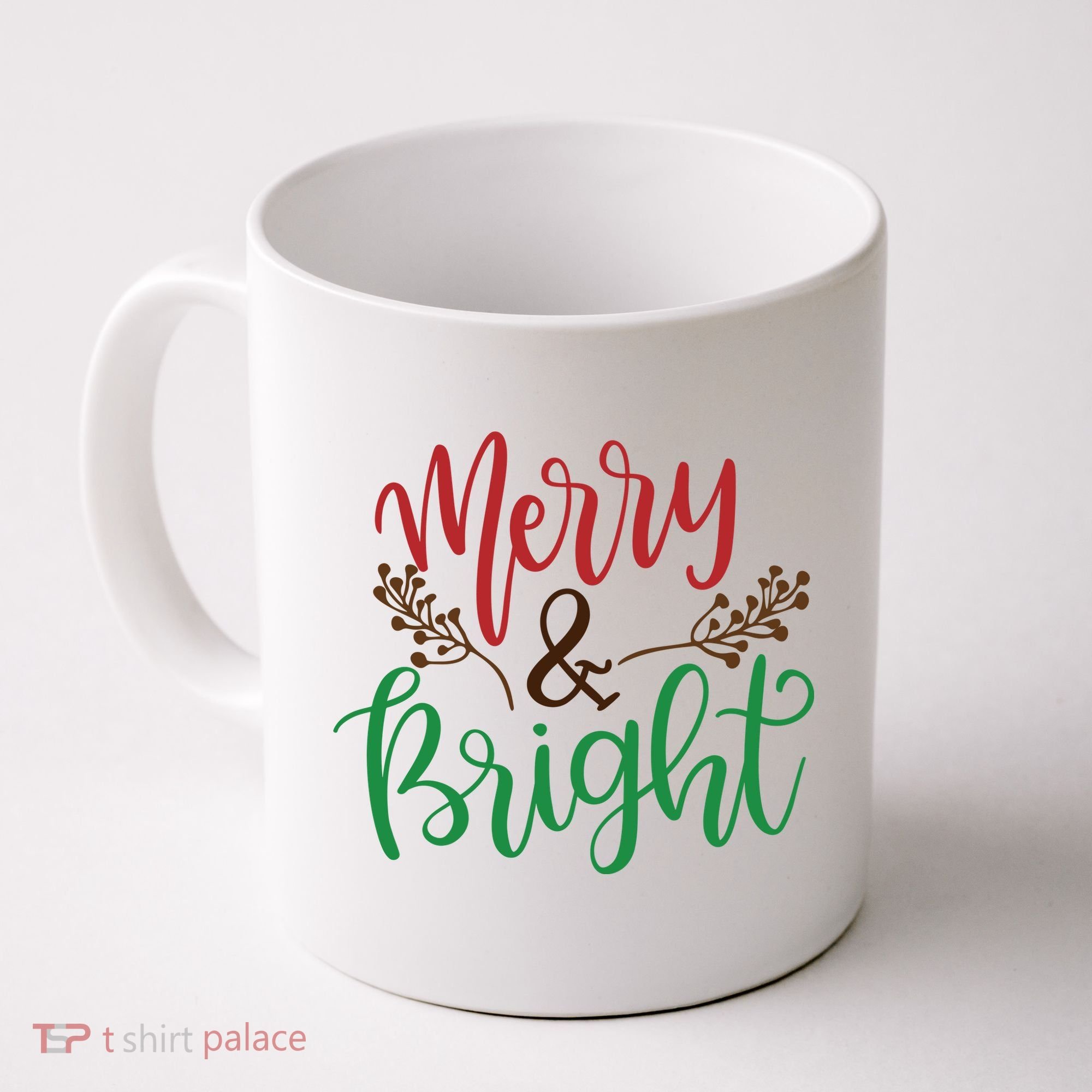 Merry And Bright Christmas Holiday Season Coffee Mug