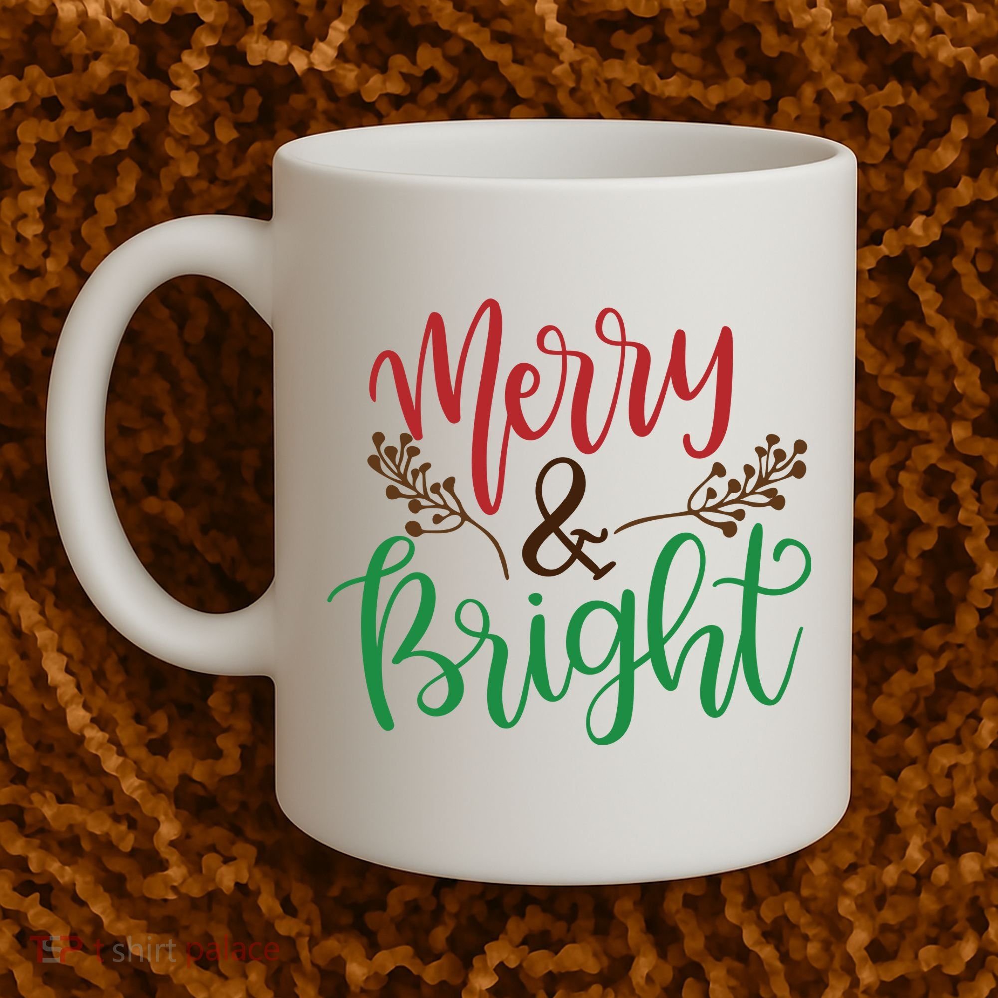 Merry And Bright Christmas Holiday Season Coffee Mug