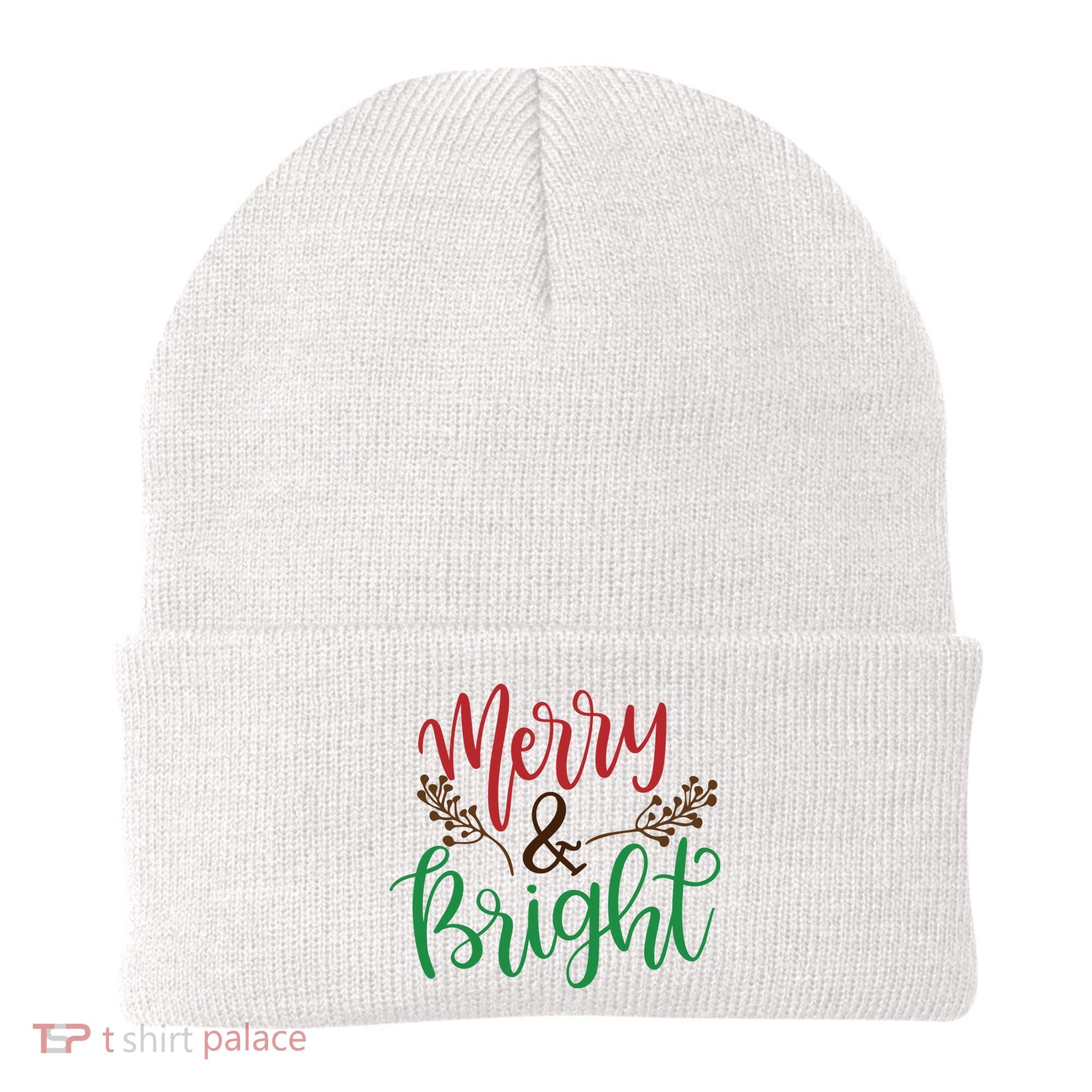 Merry And Bright Christmas Holiday Season Beanie