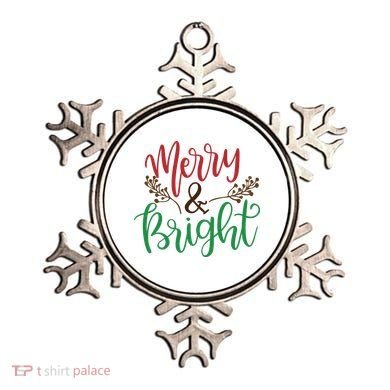 Merry And Bright Christmas Holiday Season Ornament