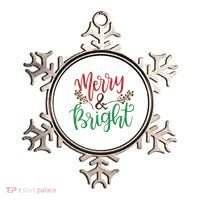 Merry And Bright Christmas Holiday Season Ornament thumb 0