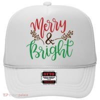 Merry And Bright Christmas Holiday Season Hat thumb 0