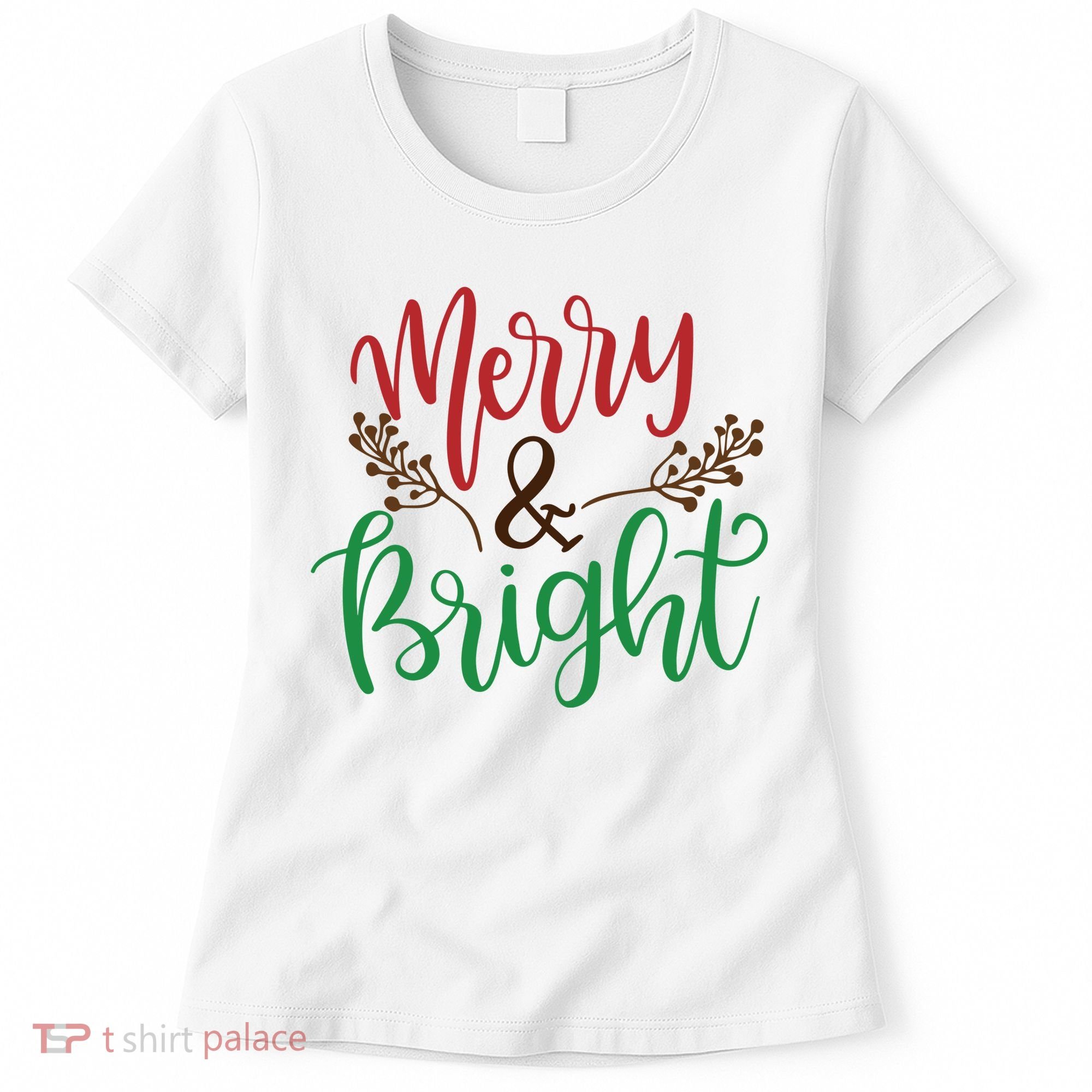 Merry And Bright Christmas Holiday Season Women's T-Shirt
